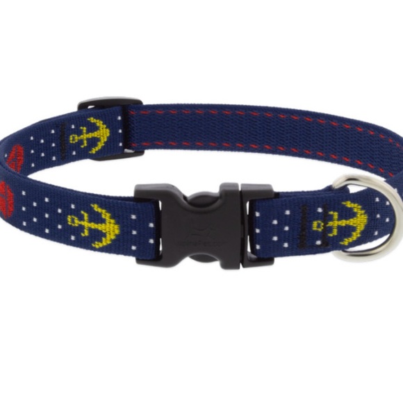 Lupine Pet Dog Collar Anchors and Boats -  3/4 Inch width NWOT - Picture 1 of 4